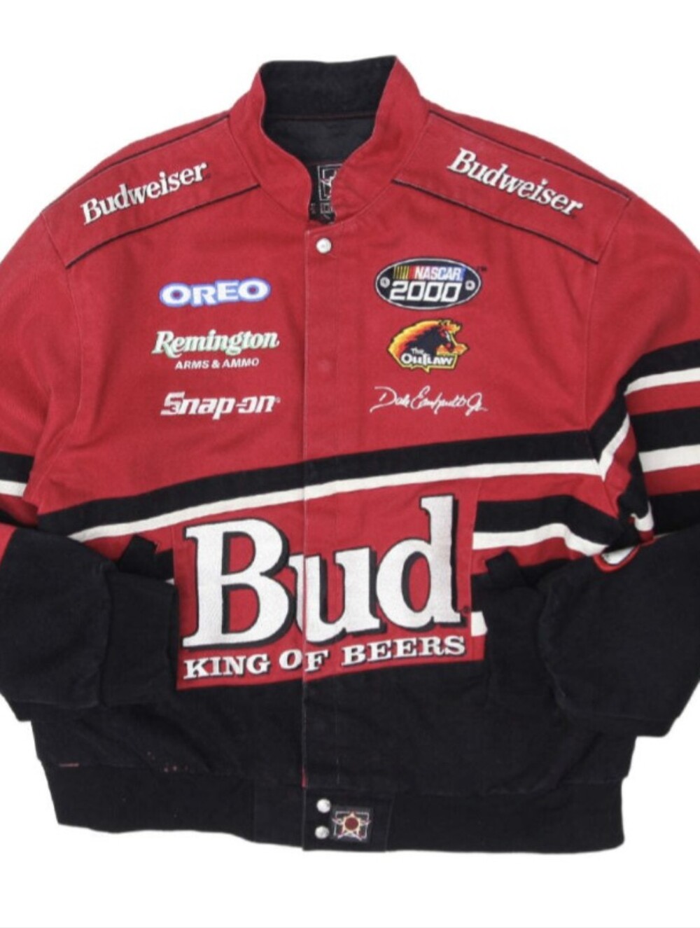 Vintage 2000s Dale Earnhardt Jr. Budweiser NASCAR jacket